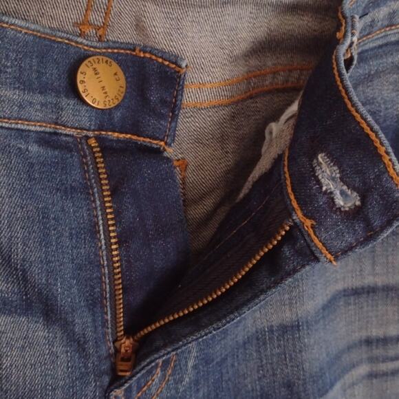 Current/Elliott Stiletto Niagara Destroy Distressed Denim Blue Skinny Jeans 30 - Picture 10 of 15